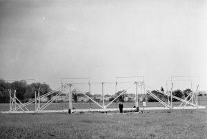 Karl Jansky and his radio Antenna in 1933