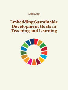 Embedding Sustainable Development Goals in Teaching and Learning book cover