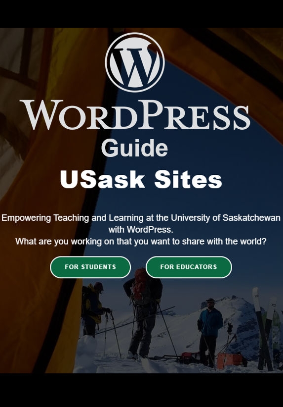 Cover image for WordPress Guide: sites.usask.ca