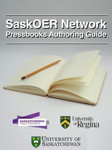 SaskOER Network Pressbooks Authoring Guide book cover