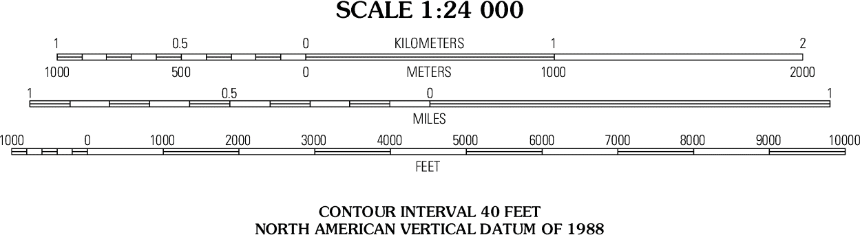 A 124000 Scale Topographic Map Will Show How Much Geographic Area Map 0599