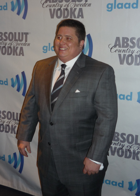 Chaz Bono in a suit and tie