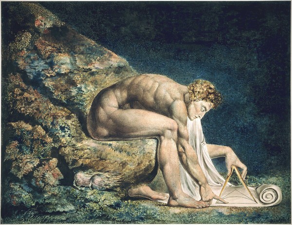 A painting of Isaac Newton by William Blake.