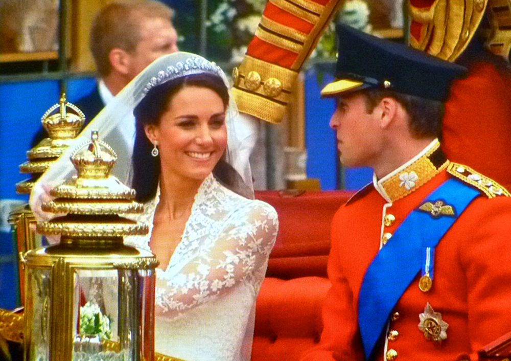 Prince William and Princess Kate on their wedding day.